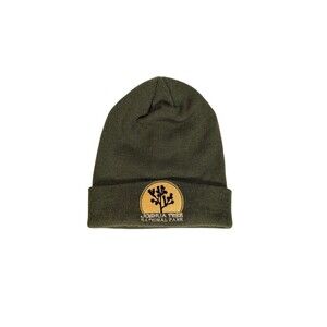 Mad Engine Joshua Tree National Park Knit Beanie Green Acrylic One Size EUC RARE
